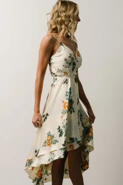 Fashion Baltic Born Steffi Tulip Wrap Dress | Ivory Floral