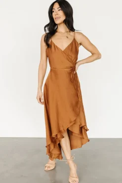 Fashion Baltic Born Steffi Tulip Wrap Dress | Bronze