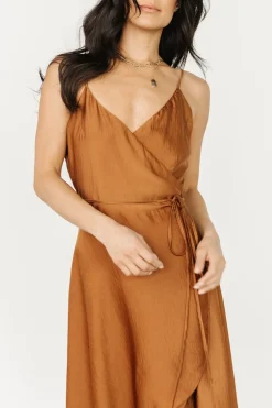 Fashion Baltic Born Steffi Tulip Wrap Dress | Bronze