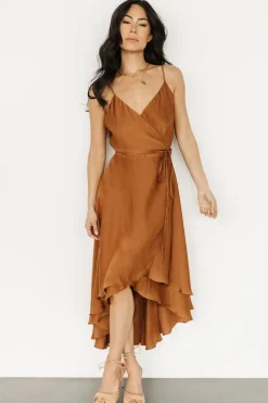 Fashion Baltic Born Steffi Tulip Wrap Dress | Bronze
