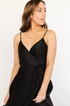 Hot Baltic Born Steffi Tulip Wrap Dress | Black