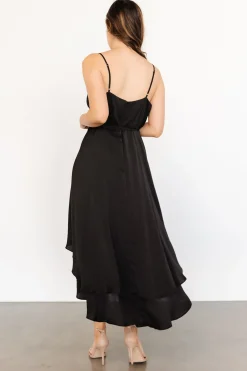 Hot Baltic Born Steffi Tulip Wrap Dress | Black