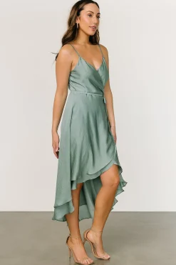Online Baltic Born Steffi Tulip Wrap Dress | Eucalyptus