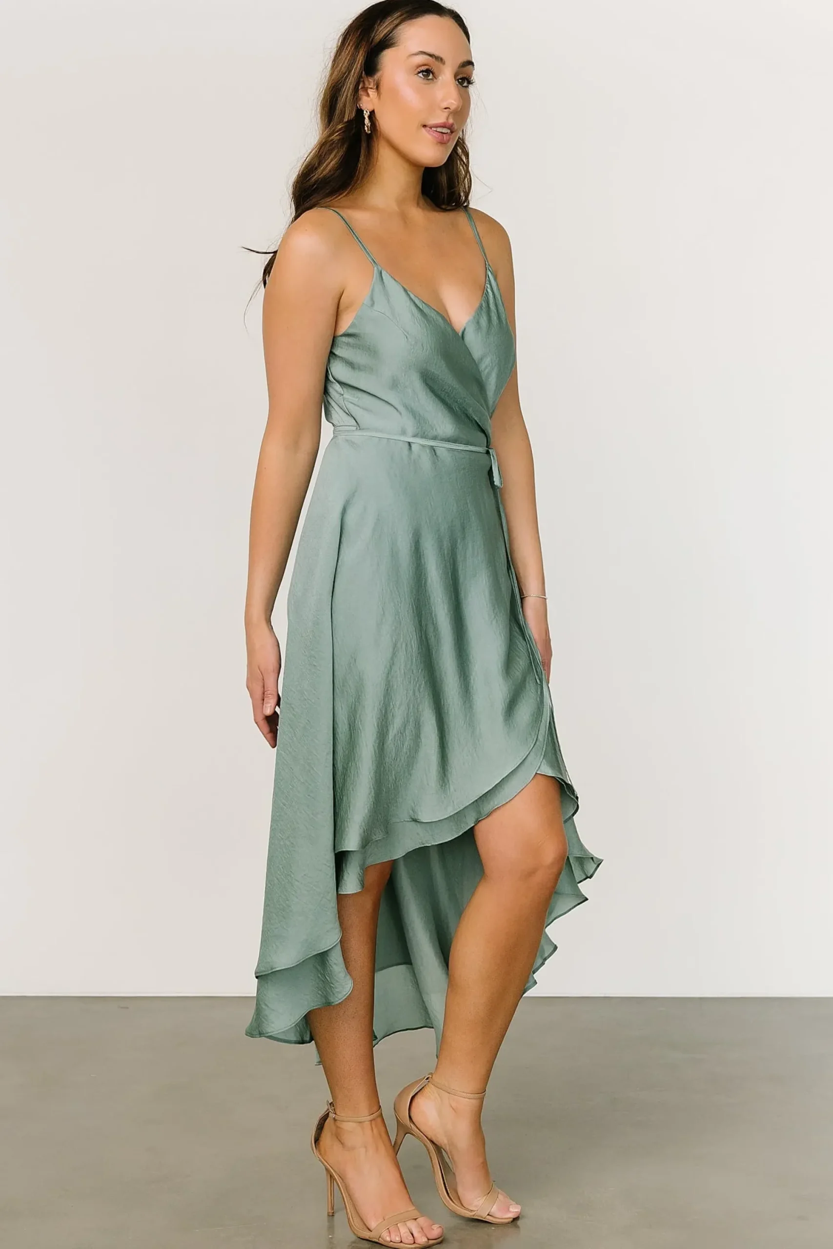 Online Baltic Born Steffi Tulip Wrap Dress | Eucalyptus