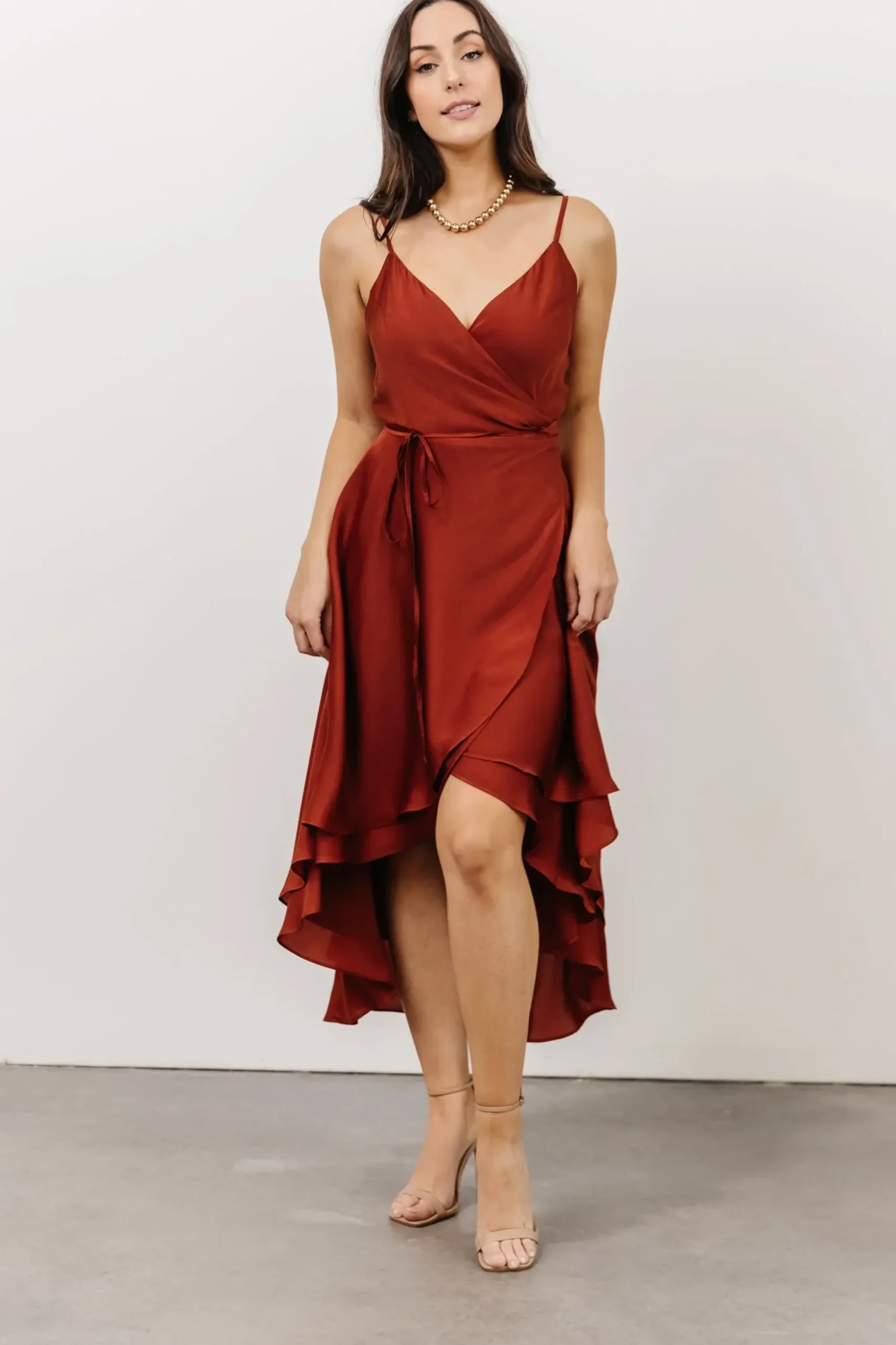 Online Baltic Born Steffi Tulip Wrap Dress | Rust