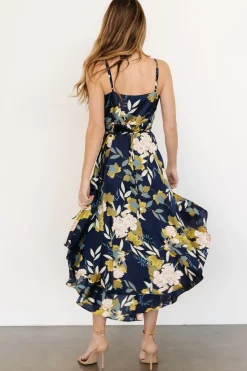 Discount Baltic Born Steffi Tulip Wrap Dress | Navy Floral