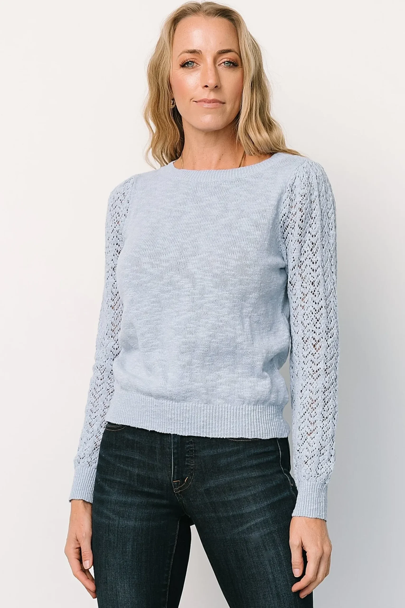 New Baltic Born Stephen Sweater Top | Blue
