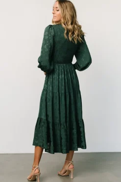 Fashion Baltic Born Stockholm Smocked Dress | Dark Green