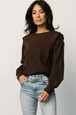 Clearance Baltic Born Stowe Sweater | Chocolate