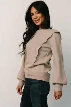 New Baltic Born Stowe Sweater | Latte