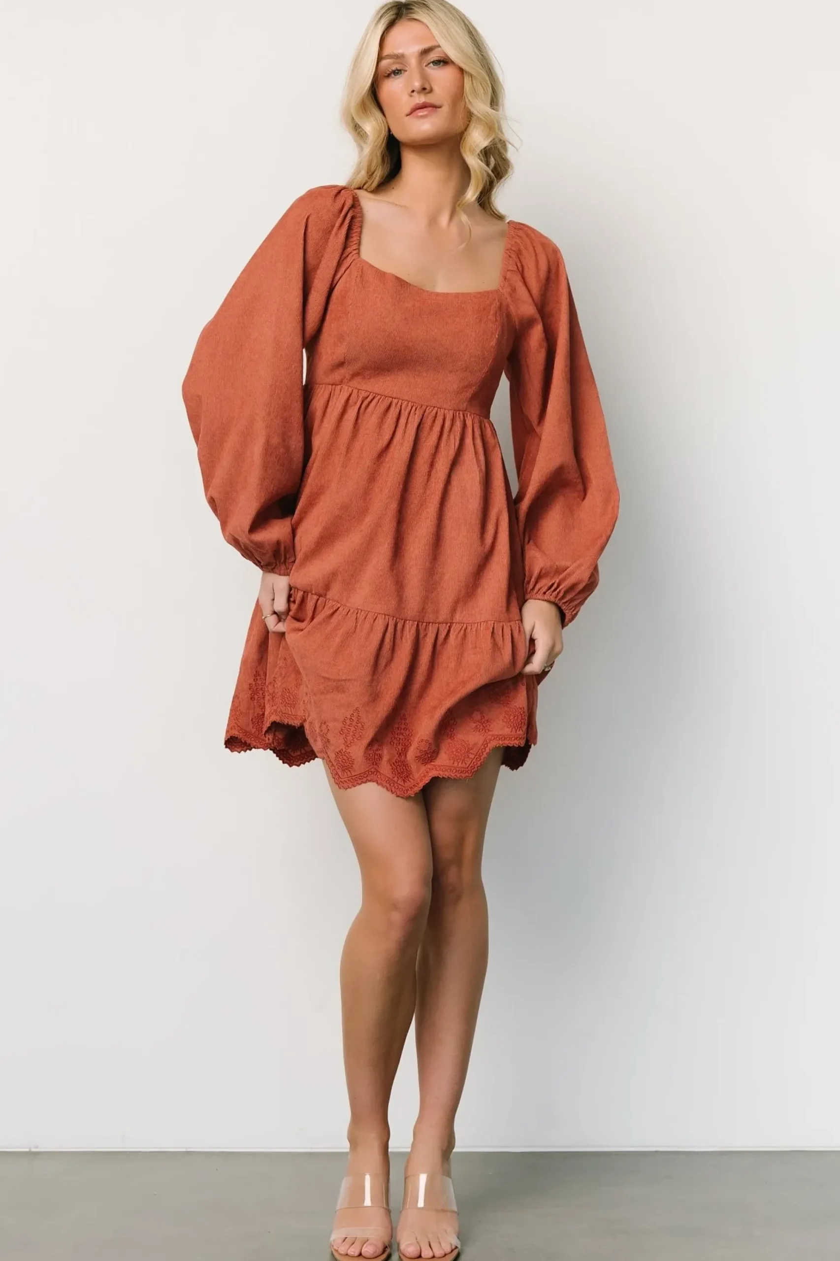 Outlet Baltic Born Sundsvall Short Dress | Dusty Clay