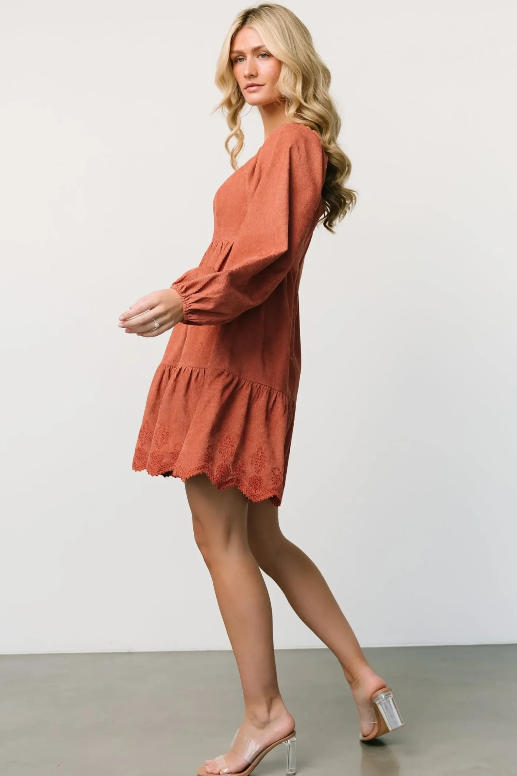 Outlet Baltic Born Sundsvall Short Dress | Dusty Clay