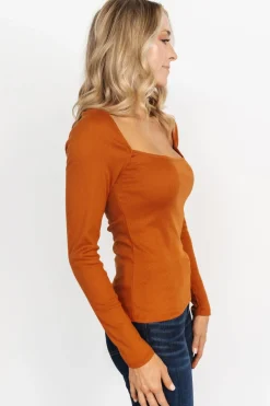 New Baltic Born Taylor Ribbed Top | Spice
