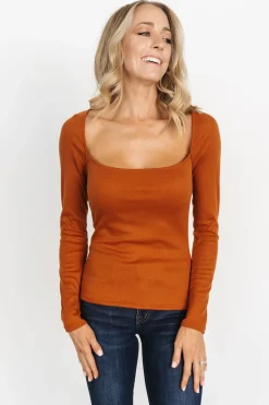 New Baltic Born Taylor Ribbed Top | Spice