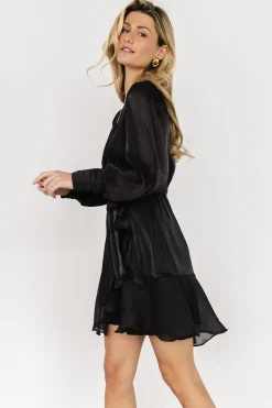Sale Baltic Born Teo Ruffle Short Dress | Black