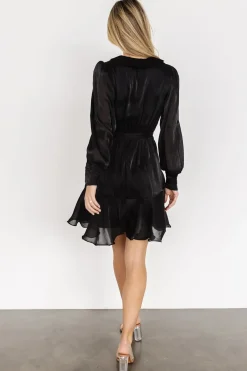 Sale Baltic Born Teo Ruffle Short Dress | Black