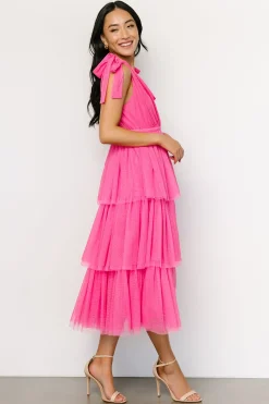 Best Baltic Born Tessa Tiered Tulle Tank Dress | Hot Pink