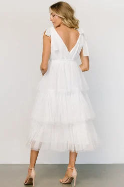 Sale Baltic Born Tessa Tiered Tulle Tank Dress | White