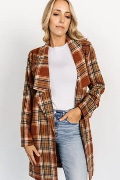 Best Baltic Born Tetonia Plaid Shacket | Copper Multi