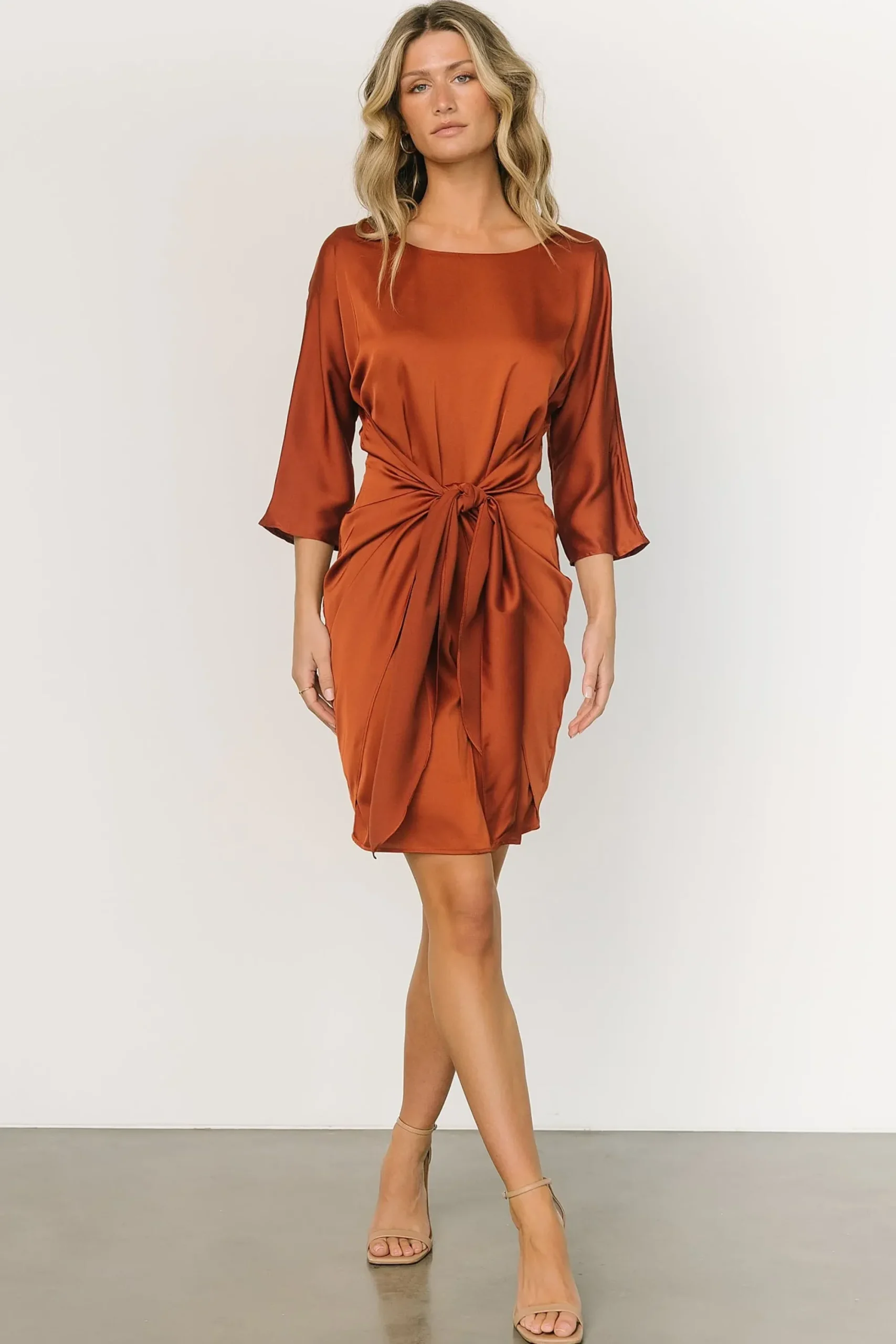 New Baltic Born Theo Mini Dress | Copper