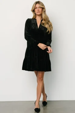 Best Baltic Born Tolman Velvet Short Dress | Black