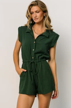 Discount Baltic Born Toni Romper | Dark Green