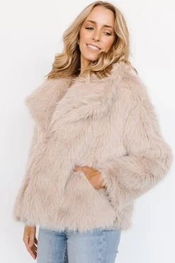 Sale Baltic Born Tonya Faux Fur Coat | Natural