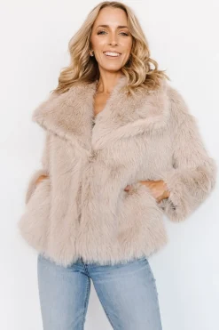 Sale Baltic Born Tonya Faux Fur Coat | Natural
