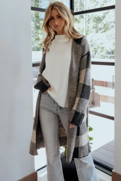 Outlet Baltic Born Toronto Cardigan | Black + Taupe