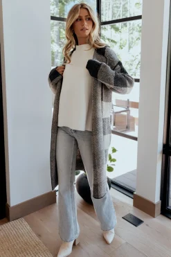 Outlet Baltic Born Toronto Cardigan | Black + Taupe