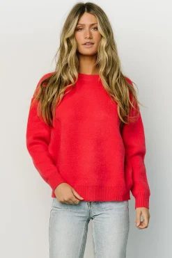 Sale Baltic Born Tyson Knit Sweater | Cherry Red