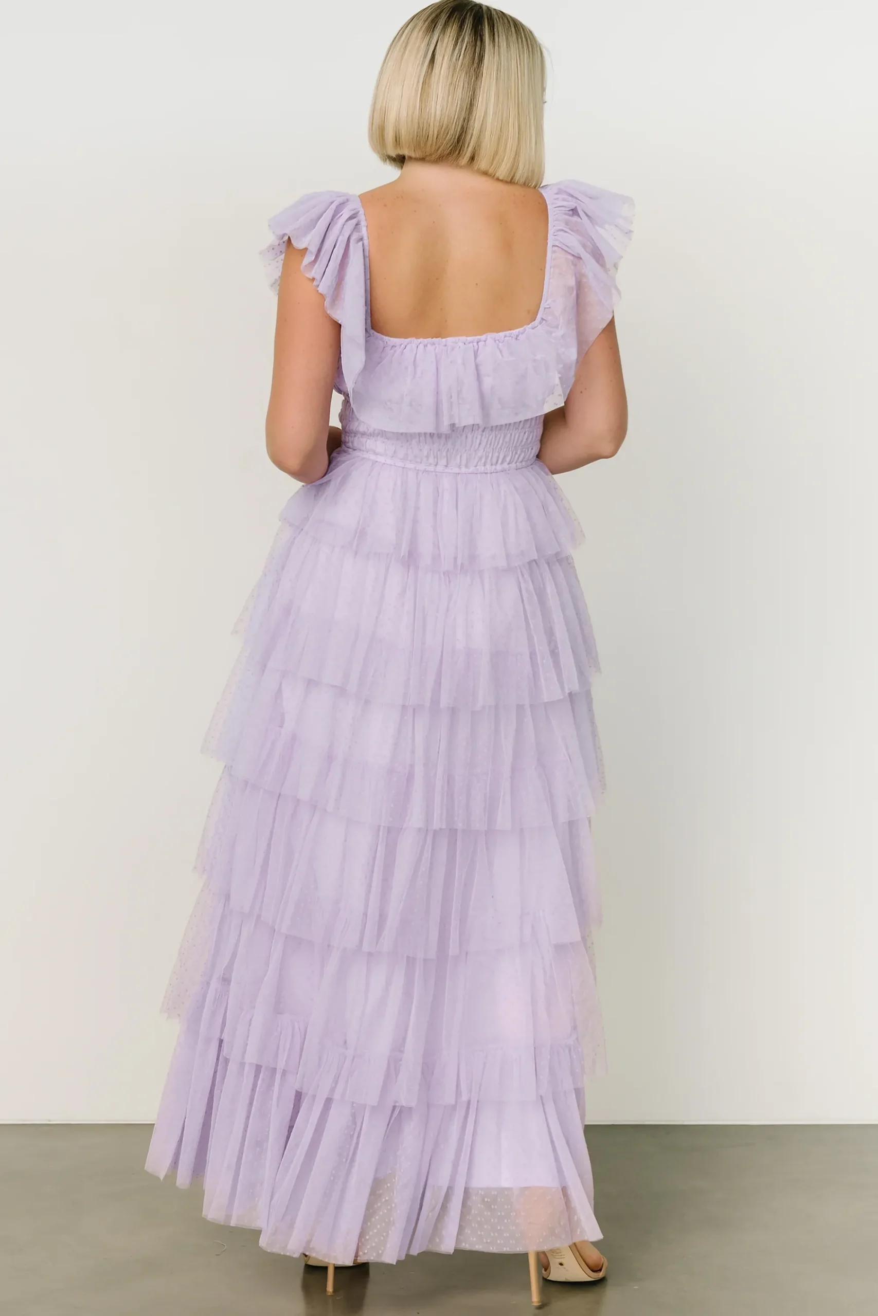 Fashion Baltic Born Valora Swiss Dot Tulle Maxi Dress | Lilac