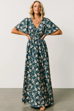 Online Baltic Born Verona Smocked Maxi Dress | Slate Floral