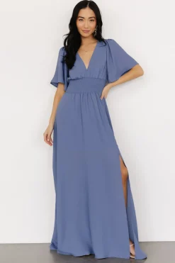Online Baltic Born Verona Smocked Maxi Dress | Blue