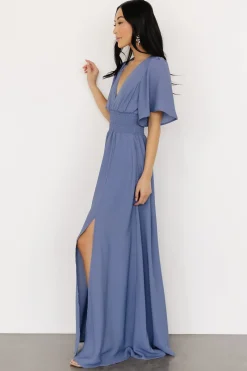 Online Baltic Born Verona Smocked Maxi Dress | Blue