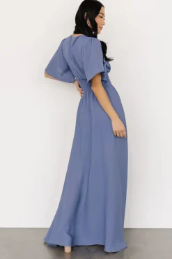 Online Baltic Born Verona Smocked Maxi Dress | Blue