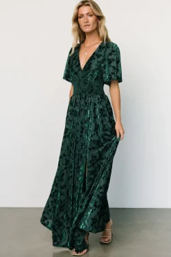 Sale Baltic Born Veronica Velvet Maxi Dress | Green