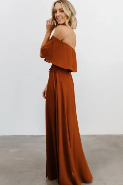 Hot Baltic Born Victoria Off Shoulder Maxi Dress | Spice