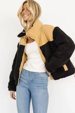 Sale Baltic Born Weekender Sherpa Puffer Jacket | Khaki + Black