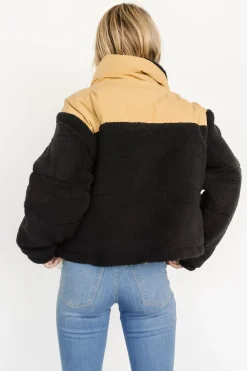 Sale Baltic Born Weekender Sherpa Puffer Jacket | Khaki + Black