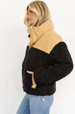 Sale Baltic Born Weekender Sherpa Puffer Jacket | Khaki + Black