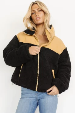 Sale Baltic Born Weekender Sherpa Puffer Jacket | Khaki + Black