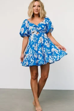 Online Baltic Born Westbrook Mini Dress | Blue Floral