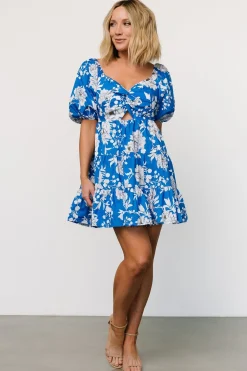 Online Baltic Born Westbrook Mini Dress | Blue Floral