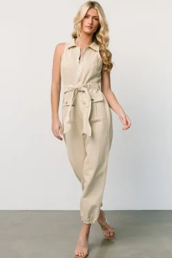 Outlet Baltic Born Zahara Sleeveless Jumpsuit | Sand