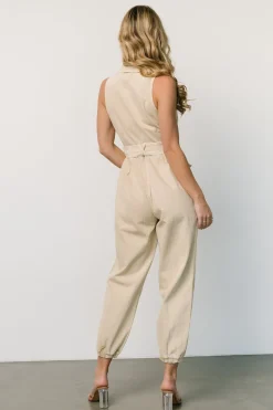 Outlet Baltic Born Zahara Sleeveless Jumpsuit | Sand