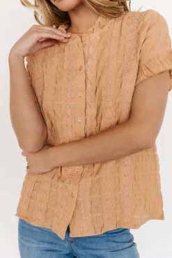 Clearance Baltic Born Zara Lace Top | Camel