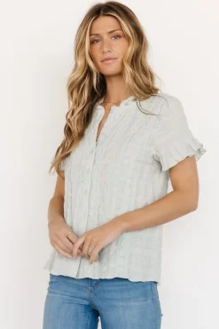 Clearance Baltic Born Zara Lace Top | Sage