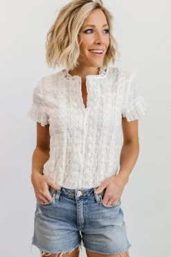 New Baltic Born Zara Lace Top | White