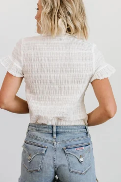 New Baltic Born Zara Lace Top | White